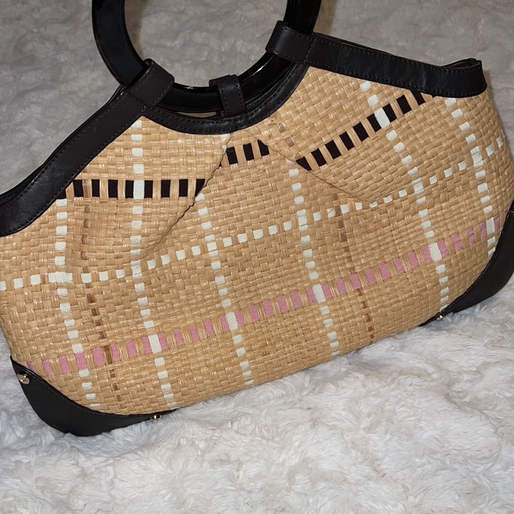 Elaine Turner Like New Woven Handbag